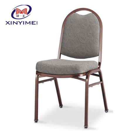 Elegant Modern Stacking Metal Frame Gold Rental Banquet Chair For