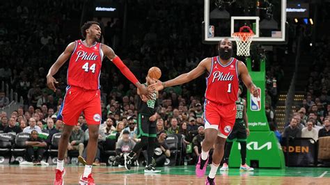 Sixers At Celtics James Harden Explodes For 45 Points In Thrilling Game 1 Win