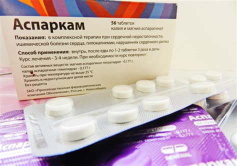 Таблетки Аспаркам: инструкция по применению, состав, аналогичные ...