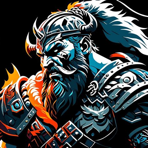 Premium Vector | Viking clan emblem crest vector