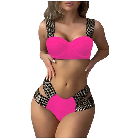 Quyuon Women Bikini Swimsuits Two Piece Beach Bathing Suit Push Up