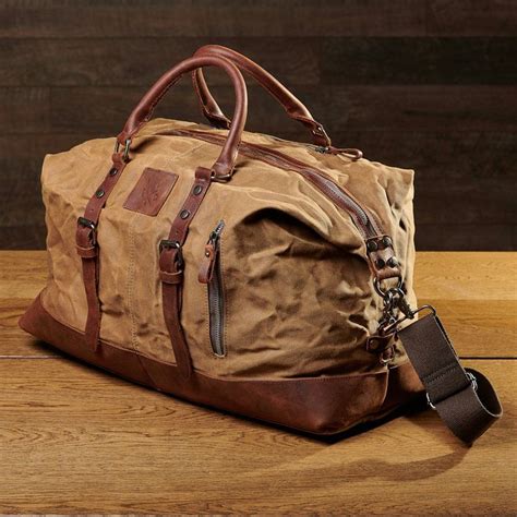 Humber Waxed Canvas Duffle Bag Waxed Canvas Holdall Vintage Holdall