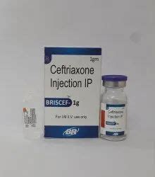 Ceftriaxone Sodium Injection Briscef Gm Inj Manufacturer From Sonipat