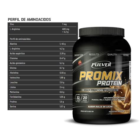 Pro Mix Grs Pulver Prote Na Con Zinc Y Arginina Demusculos