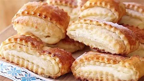 СЛОЁНЫЕ ПОДУШЕЧКИ с МЯГКОЙ Творожной Начинкой. Сочни НА СКОРУЮ РУКУ к ...