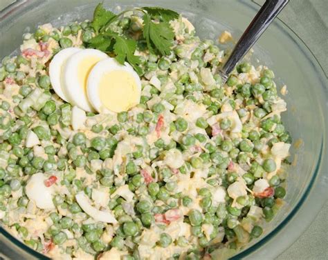 easy pea salad with eggs