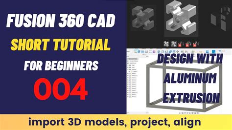 Fusion 360 SHORT Tutorial For Beginners 004 Design With Aluminum