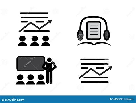 Literary Devices Line Icons Collection Metaphor Simile Irony