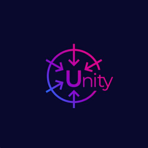 Unity vector logo design 2204635 Vector Art at Vecteezy
