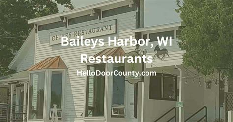 9 Best Baileys Harbor Wi Restaurants Your Local Guide 2024 Dining