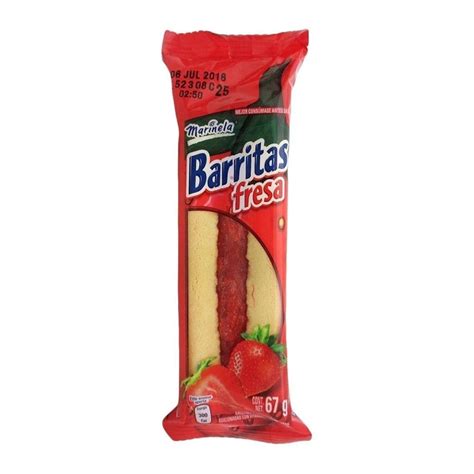 Galletas Marinela Barritas Rellenas De Fresa G Walmart