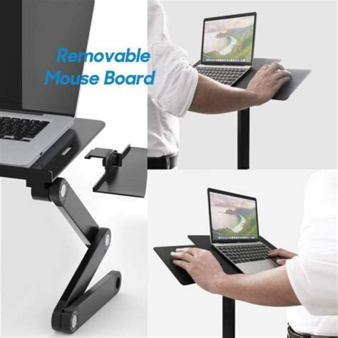 Portable Adjustable Folding Laptop Stand Desk Table Computer Table Bed