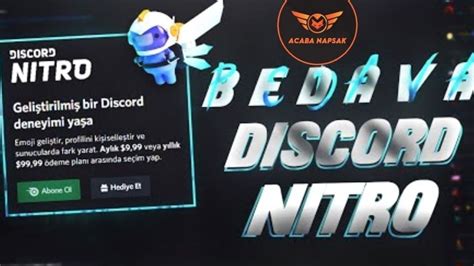 Discord Bedava Nitro Hilesi YouTube