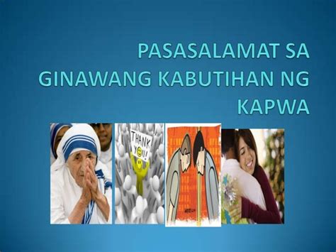 Powerpoint on pasasalamat sa ginawang kabutihan ng kapwa