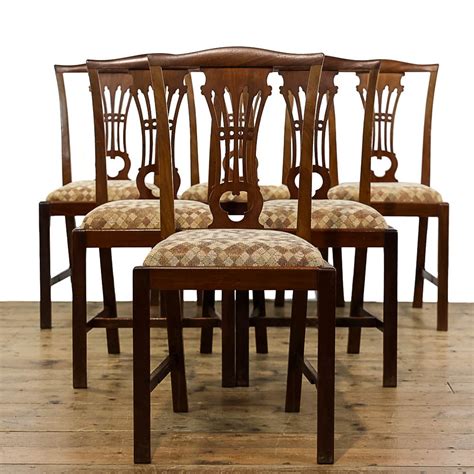 Set Of Six Antique Dining Chairs M 4925 Penderyn Antiques