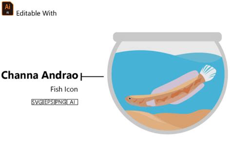 Fish Icon - Channa Andrao Graphic by pramslabs · Creative Fabrica