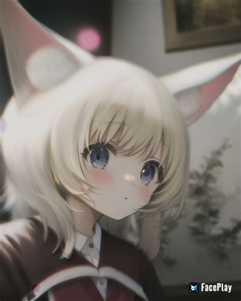 Safebooru 1girl Blue Eyes Blush Cat Ears Girl 4218222