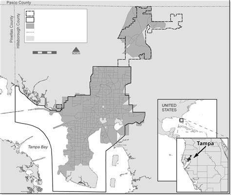 City Of Tampa Florida Land Areas Annexed By 1961 And During 1981 98 Download Scientific