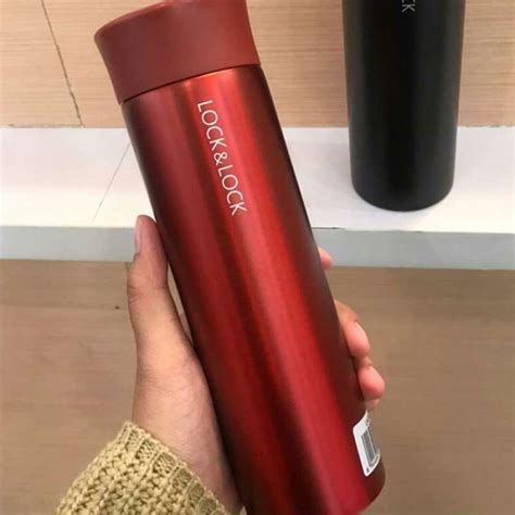 Promo TUMBLER HOT COOL LOCK LOCK TERMOS AIR PANAS TAHAN JAM Rose Red Diskon Di Seller