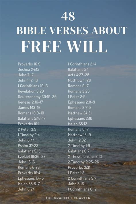 48 Bible Verses About Free Will The Graceful Chapter