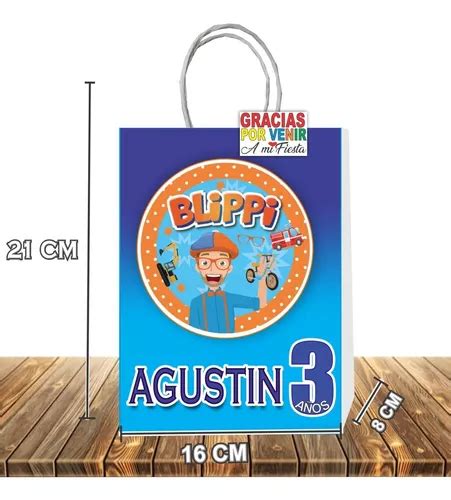 Bolsas Dulceras Blippi Personalizadas Cumplea Os Uidades Cuotas