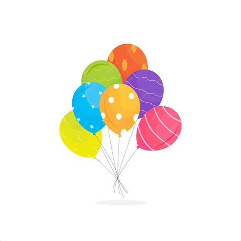 Premium Vector Colorful Balloons Vector Illustration