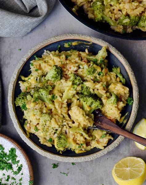 Creamy Broccoli Risotto With Vegan Cheese This Flavorful Weeknight