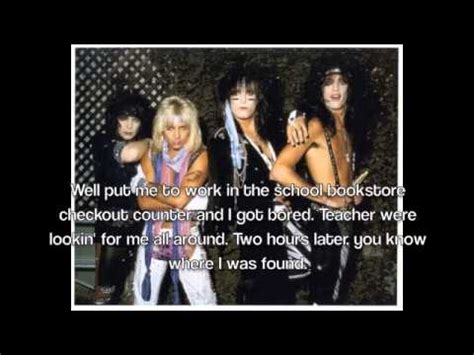 Smokin' In The Boys Room by Motley Crue Lyrics Chords - Chordify