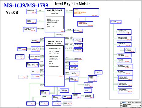 MSI MS 16J9 MS 1799 REV 0B MSI GP72M Схемы и Service Manual