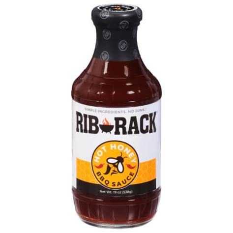 Rib Rack Hot Honey Barbeque Sauce 19 Oz Case Of 6 19 Oz Each Fred Meyer