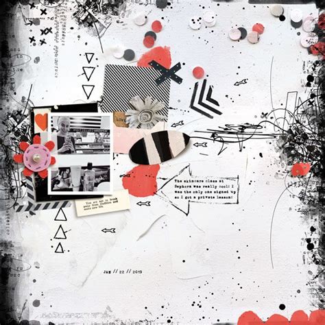 Make Art & Journal: Template 1 | Artsy scrapbooking, Art journal, Mixed media art journaling