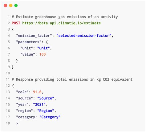 Climatiq Api For Carbon Footprint Calculations