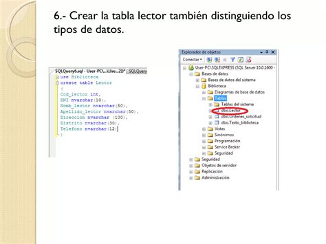 Manual Para La Creacion De Tablas En Sql Ppt