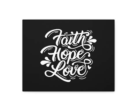 Scripture Walls Faith Hope Love 1 Corinthians 1313 Cursive Black