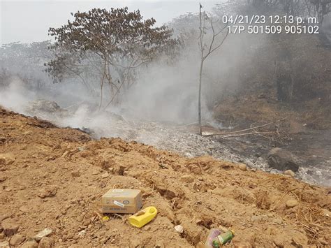 MiAMBIENTE Investiga Causas De Incendio En El Vertedero De Santiago En