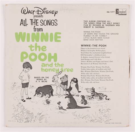 Vintage 1965 Walt Disney "Winnie The Pooh & The Honey Tree" Vinyl LP Record Album | Pristine Auction