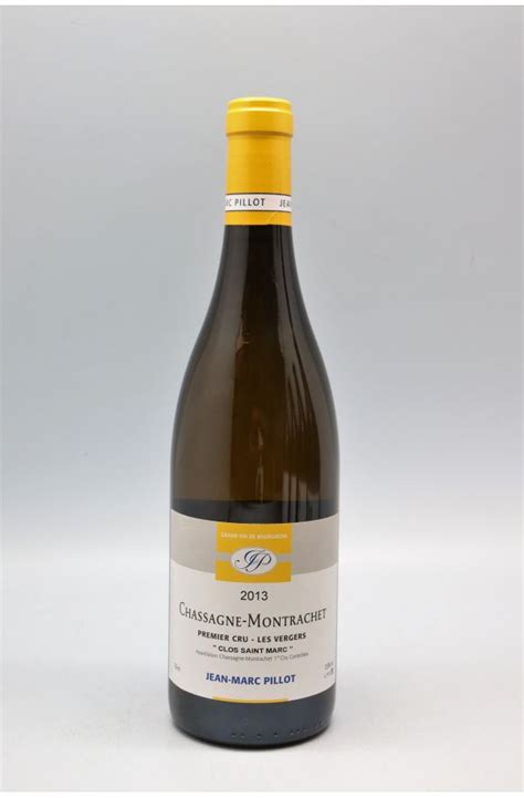 Jean Marc Pillot Chassagne Montrachet 1er Cru Les Vergers Clos Saint