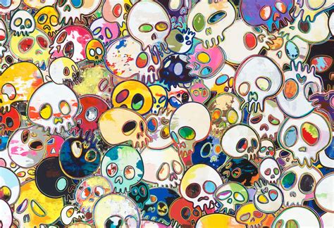 Takashi Murakami Flowers Skulls Hong Kong November