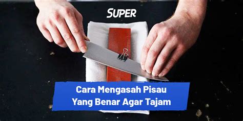 Cara Mengasah Pisau Yang Benar Agar Tajam Awet