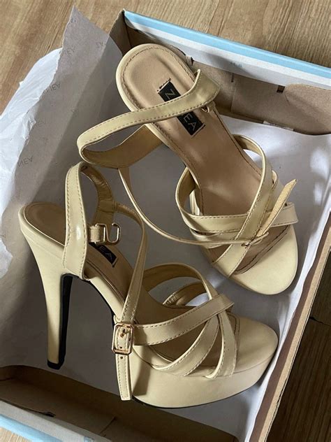 ZANEA NUDE PAGEANT HEELS Women S Fashion Footwear Heels On Carousell