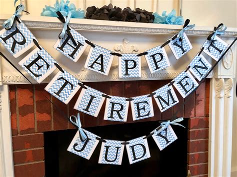 Happy Retirement Banner / Retirement Party Decor /teacher - Etsy