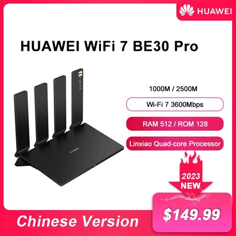 Huawei Enrutador BE3 Pro Enrutador De Malla De Doble Banda 7 3600Mbps