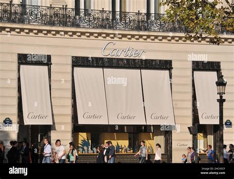 Cartier Boutique On Champs Elysees Paris France Stock Photo Alamy