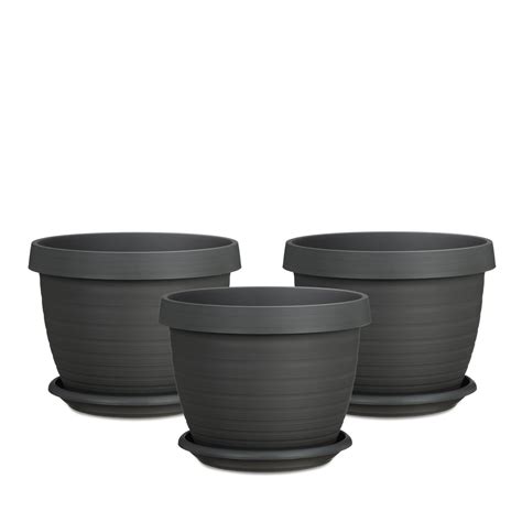 Scheurich Set De Pots Fleurs Country Star Avec Soucoupes En