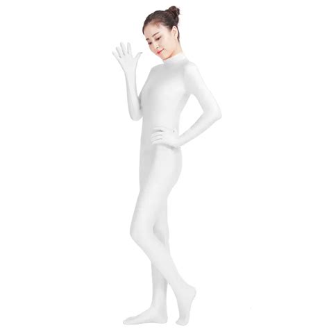 Ensnovo Black Spandex Zentai Full Body Skin Tight Jumpsuit Unisex