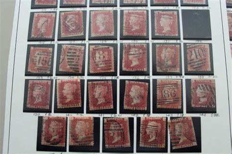 GB QV SG43 1d Penny Red Plate Collection Of 150 Stamps Plate 71 223