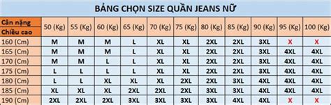 Tổng Hợp Bảng Size Quần Nữ Chuẩn Nhất Và Cách Lựa Chọn