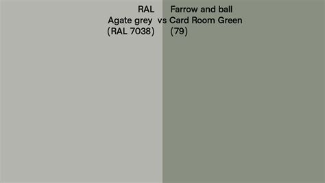 Ral Agate Grey Ral Vs Farrow And Ball Card Room Green Side