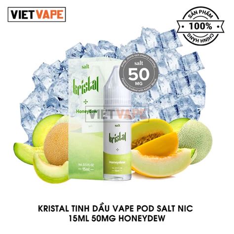 Kristal Honeydew Salt Nic Ml Tinh D U Vape Malaysia