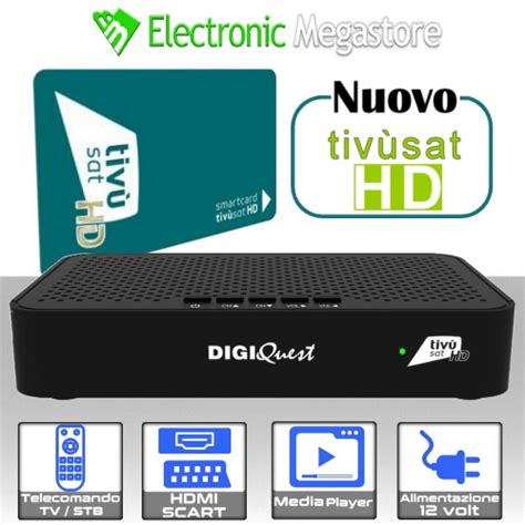 DECODER TIVUSAT DECODER TIVU SAT ORIGINALE CERTIFICATO RICEVITORE CON